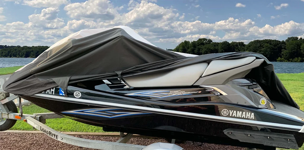 SUPER HEAVY-DUTY PWC Jet Ski vessel wrap suitable for Kawasaki Jet Ski 1100 ZXi 1996-2003 top of the line trailerable 2 Seater