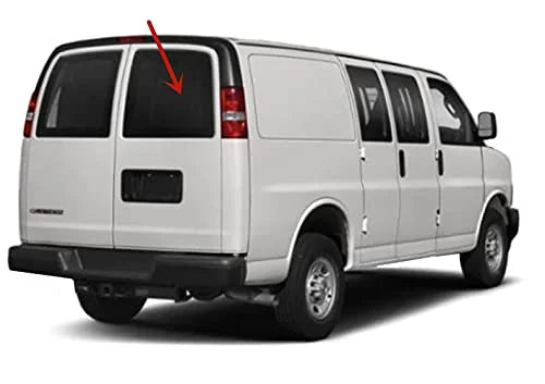 Privacy Stationary Back Window Back Glass Passenger Right Side suitable with Chevrolet Express/GMC Savana Van 1996-2022 Models