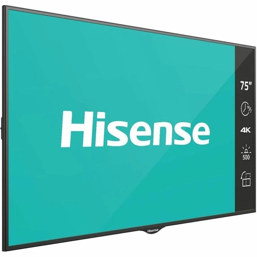 E-Series Digital Signage Display LCD - UHD-4K - 500 Nits Prosumer 18 x 7. Hisense 75B4E30T 75 in