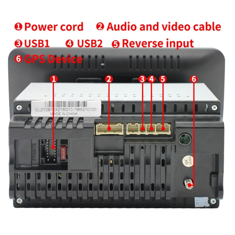 Jahy2Tech 10 Inch On-Board Android 9.1 GPS Wifi Dual Din Touch Screen Player Navigation
