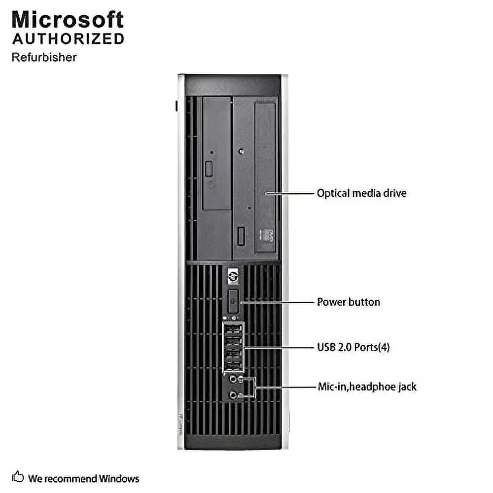 Compaq Pro 6305 SFF Business Desktop PC, AMD A6 5400B up to 3.8G,8G,1T SSD, DVD, WiFi, BT 4.0, VGA, DP, Win 10 64 Bit-Multi Language(AMD A6)(used)