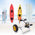 Ktaxon Aluminum Alloy Canoeing Trailer Cart Kayak Dolly ship Canoe Trolley with Wheels