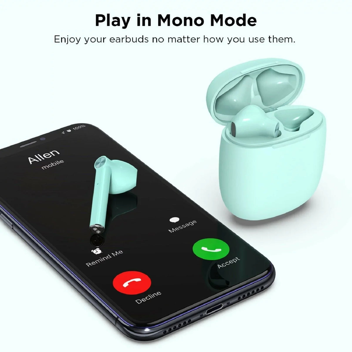 Wireless TWS Earphones for Google Pixel 7/Pro/6a/6/Pro Phones - Earbuds Headphones True Stereo Headset Hands-free Mic Charging Case  matching With Pixel 7/Pro/6a/6/Pro Models