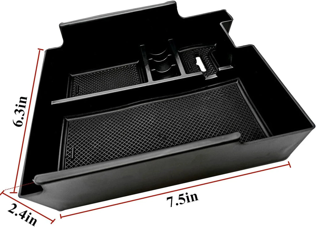 EVTIME Center Console Organizer Interior Storage Box fit for  Explorer 2019 2018 2017 2016 2015 2014 2013 2012 Accessories Armrest Secondary Storage Tray