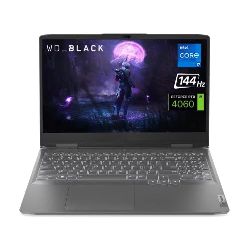 LOQ Gaming Laptop, NVIDIA GeForce RTX 4060,  13th Gen i7-13700H, 15.6" FHD 144Hz Display, 32GB DDR5 RAM, 1TB PCIe SSD, Webcam, HDMI, RJ45, Backlit KB, Wi-Fi 6, Windows 11 Home, Grey