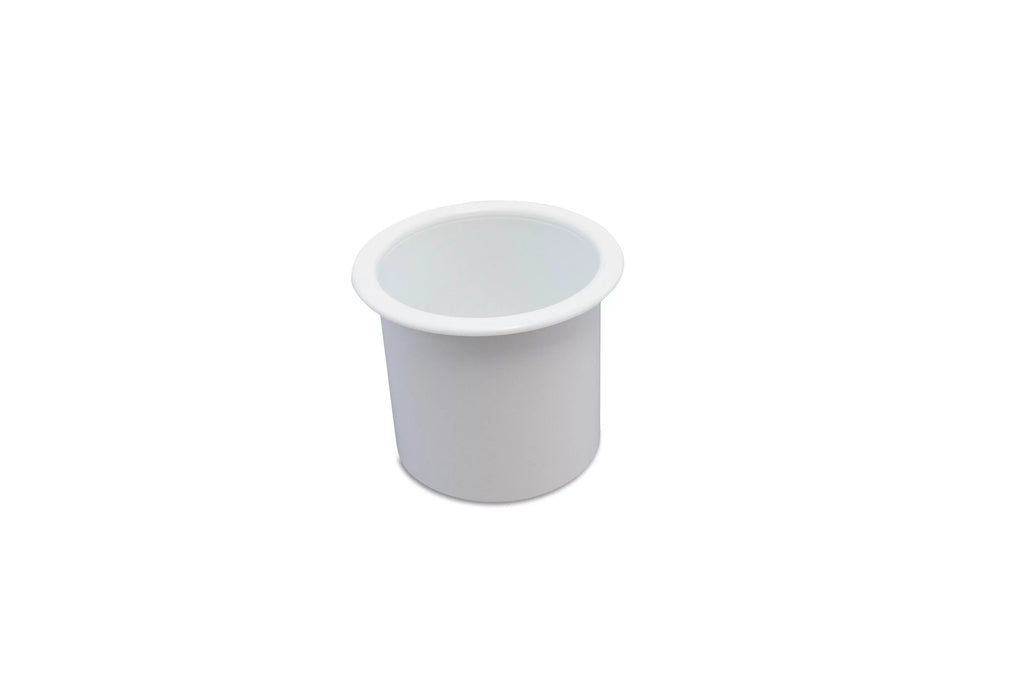 12 Cup Holder Plastic Pocket Recessed Drop In Insert Universal for ship RV Car Truck Sofa Game Table Marine Pontoon Motorhome Camper White