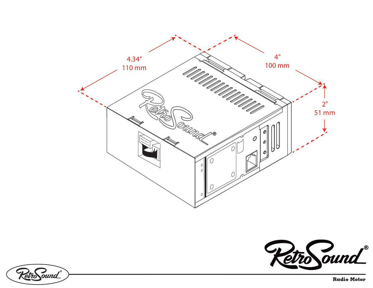 RetroRadio appropriate with 1981-85 Jeep CJ8/Scrambler Features Include Bluetooth, AUX, AM/FM LABC-M1-116-03P-73PJ1