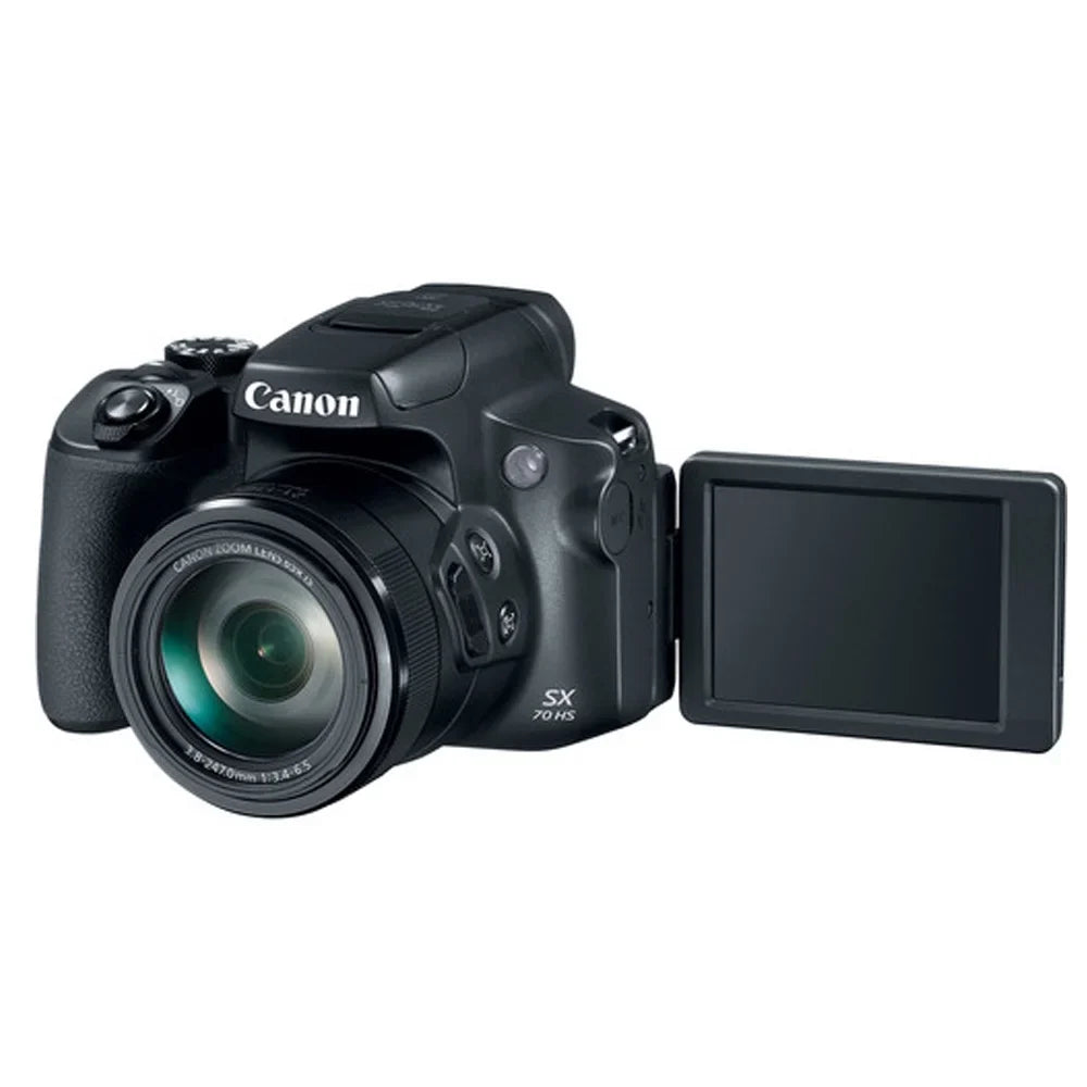 Powershot SX70 20.3MP Digital Camera with  LP-E12 Battery and 64GB SDXC Memory Card