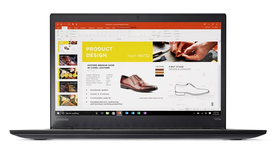 ThinkPad T470s Touch Windows 10 Pro Laptop -  Core i7-7600U, 20GB RAM, 2TB PCIe NVMe SSD, 14" IPS FHD (1920x1080) Matte Touchscreen, Fingerprint Reader, Smart Card Reader, Black Color