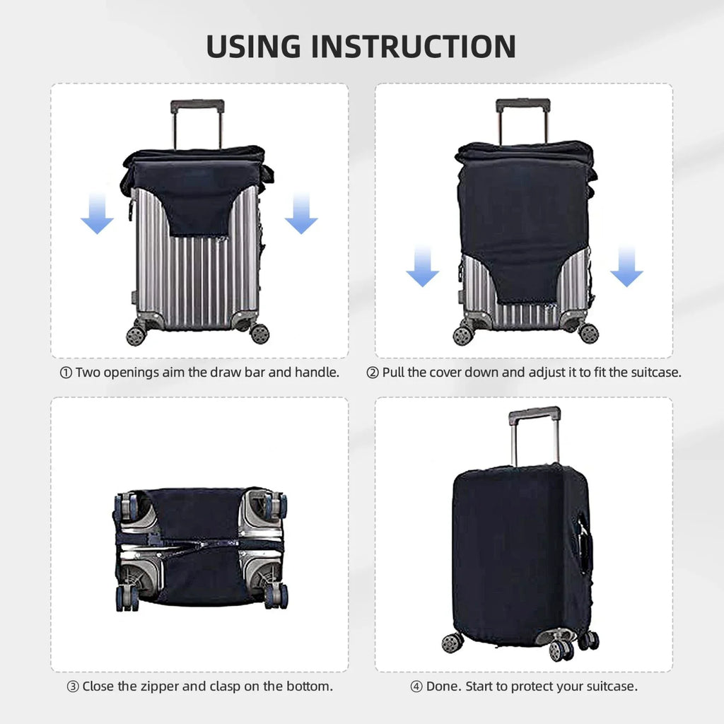 Adobk Lemon Fruits Flowers Leaves Luggage Protector Suitcase shield, Stretch Suitcase shield, Washable Luggage Covers For Suitcase For Women And Men, Travel Accessories-Small