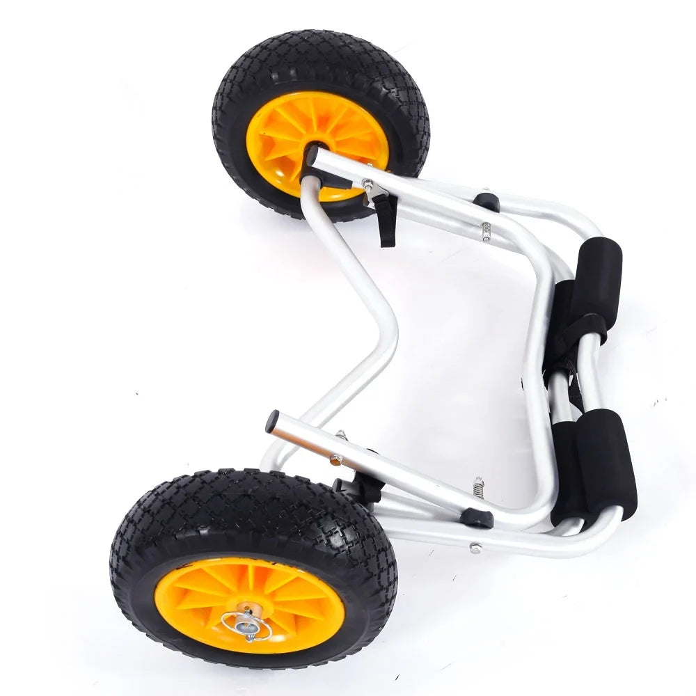 Ktaxon Aluminum Alloy Canoeing Trailer Cart Kayak Dolly ship Canoe Trolley with Wheels