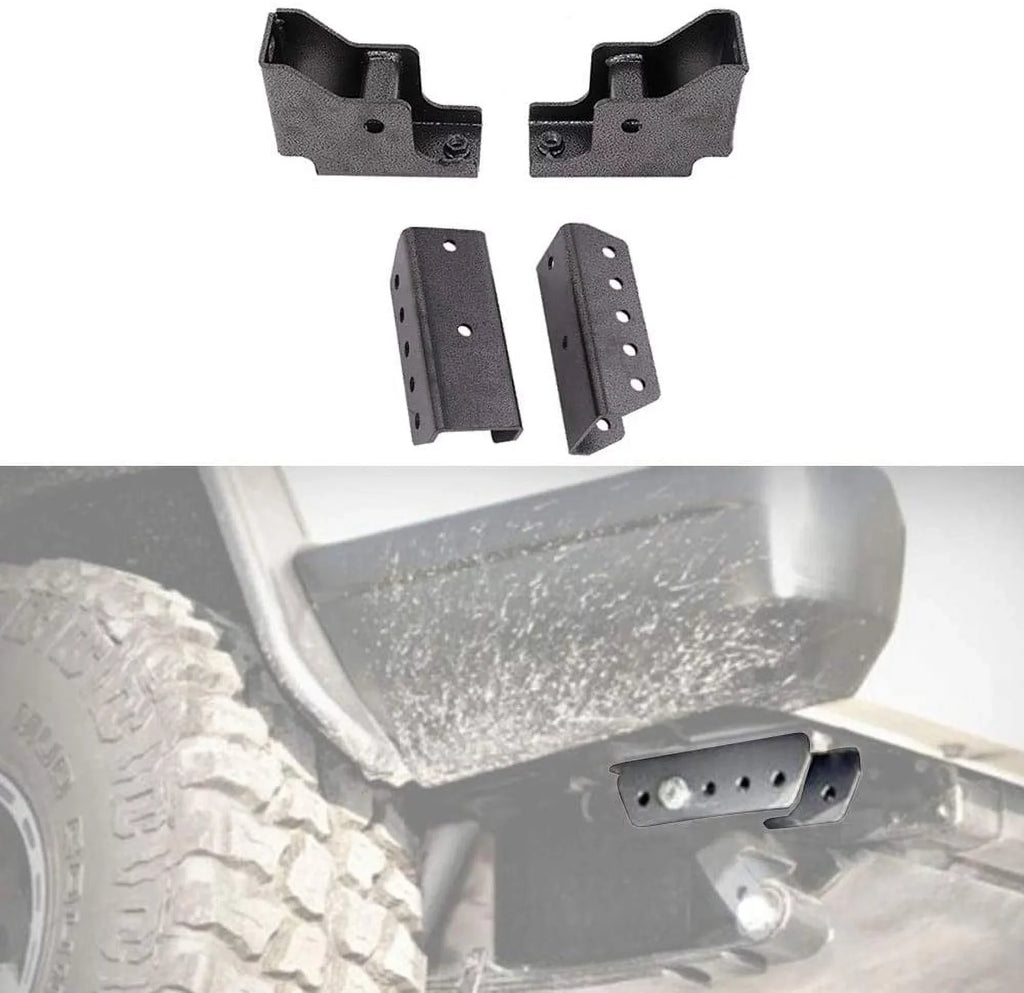 NIXFACE 1.5" Rear Shackle Relocation Kit Fit for 1984-2001 Jeep Cherokee XJ with Screws