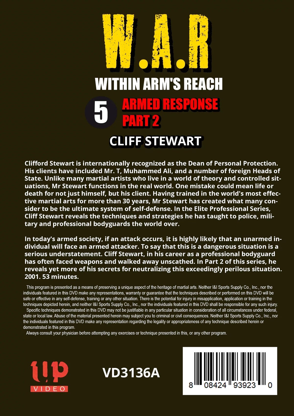 Within Arms Reach 5 Armed Response neutralizing secrets DVD Cliff Stewart. W.A.R