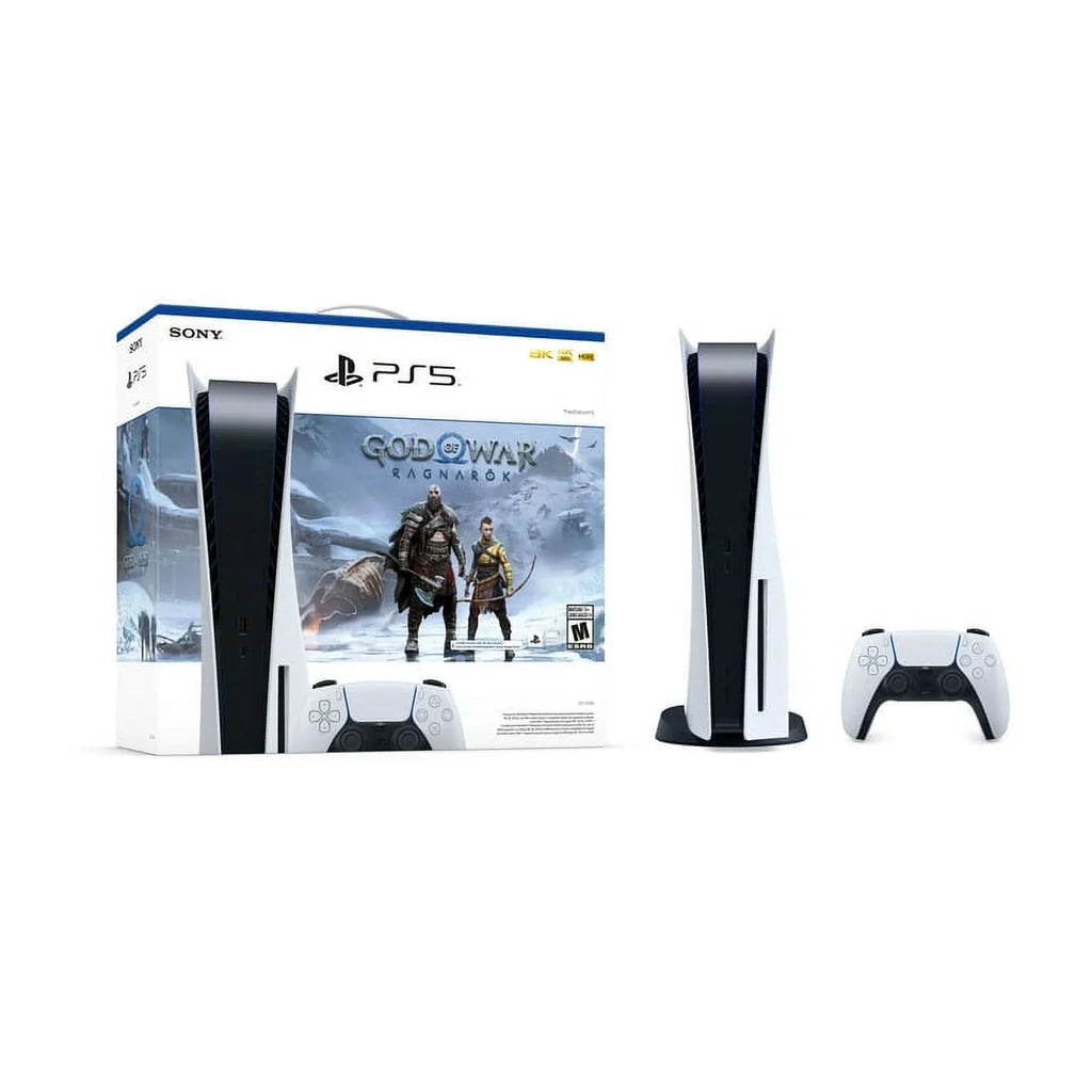 TEC New  PlayStation_PS5 Gaming Console (Disc Version) with God of War(GOW) Ragnarök Bundle