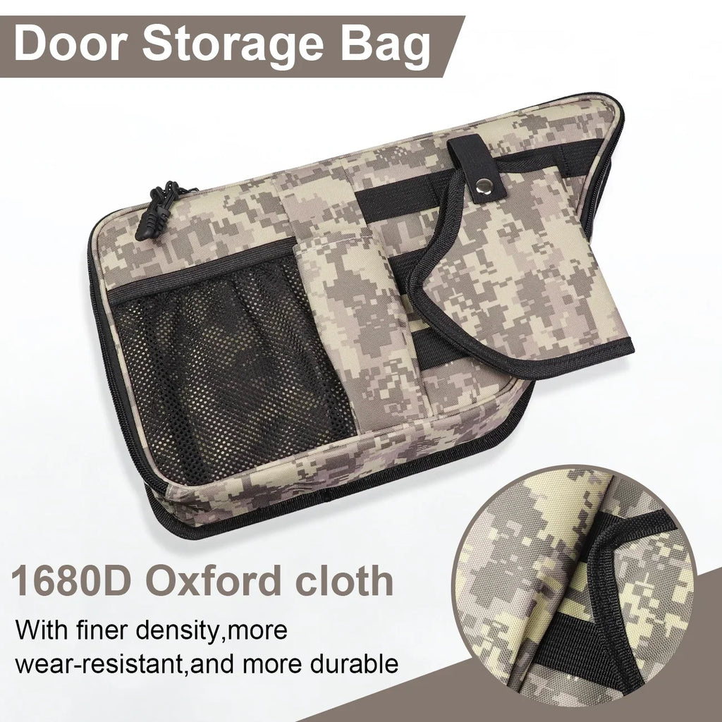 AUFER Front Door Storage Bags For  Bronco 2/4 Door Door Side Organizer Box