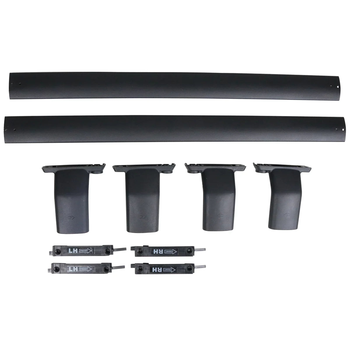Ikon Motorsports suitable with 13-16 Mazda CX-5 CX5 OE Style Cross Bar Roof Rack Black Aluminum