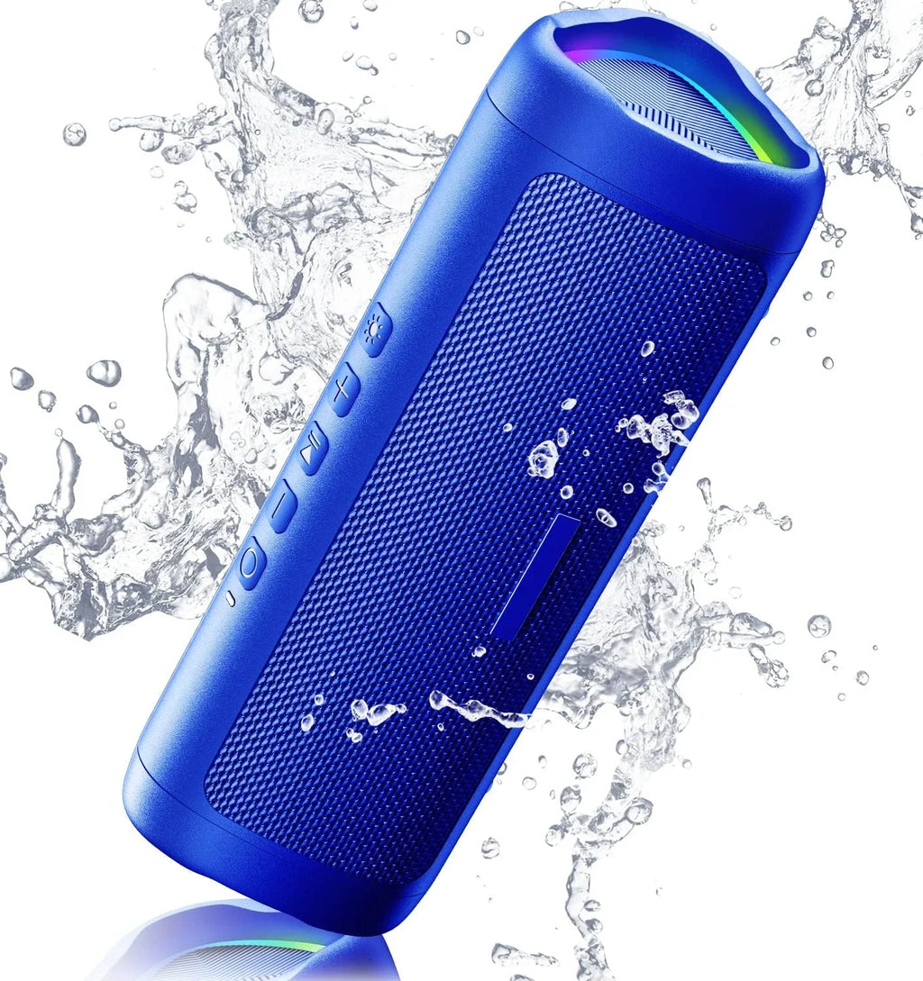 Bluetooth Portable Speakers with HD Sound, IPX5 Waterproof, Up to 24H Playtime, TWS Pairing, BT5.3,