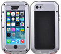 Gorilla Glass Aluminum Metal iPhone 8 Plus Case (Silver) Heavy Duty Military Grade Shockproof and Scratch immune Protection, Rugged Outdoor Travel