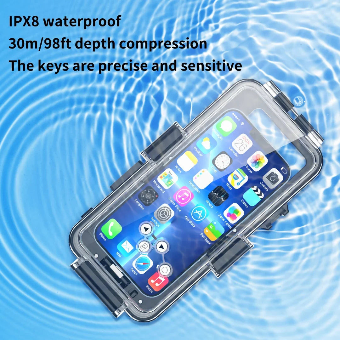 GREHOME Waterproof Underwater Diving Universal Case protector For iPhone 13 12 Pro Max [98ft / 30m] full body protection