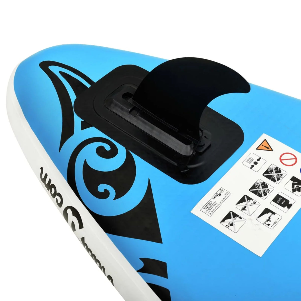 Inflatable Paddleboard Set 144.1"x29.9"x5.9" Blue