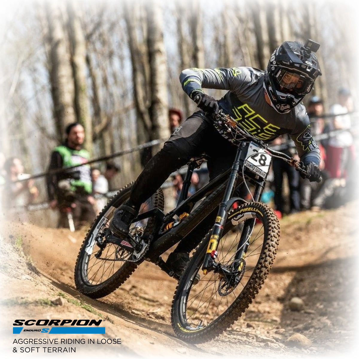 Pirelli Scorpion Enduro S Classic 29" x 2.4 Mountain Bicycle Tire Unmatched Grip and Reliability for Extreme Enduro Riding, Tubeless Ready Clincher TLR, Enduro HardWall MTB Casing + SmarTUBE 23/32-622