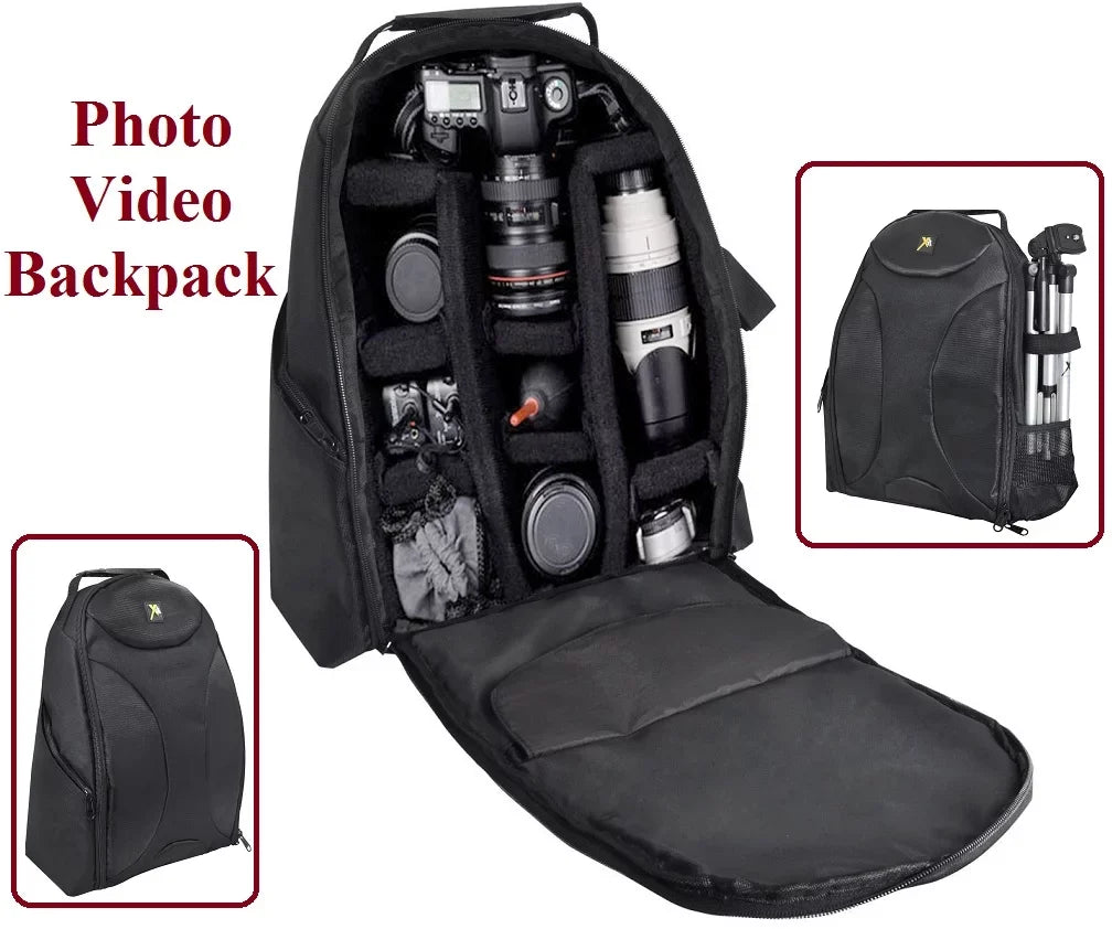 Pro Deluxe Backpack Case Bag for  D3400 D3300 D3200 D3100 D3000