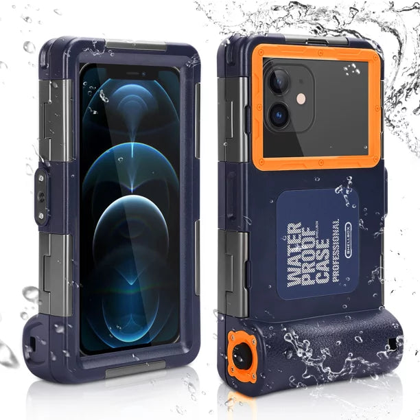 UrbanX Professional [15m/50ft] Swimming Diving Surfing Snorkeling Photo Video Waterproof Protective Case Underwater Housing for  Xperia X Performance And all Phones Up to 6.9 Inch LCD with Lanyard