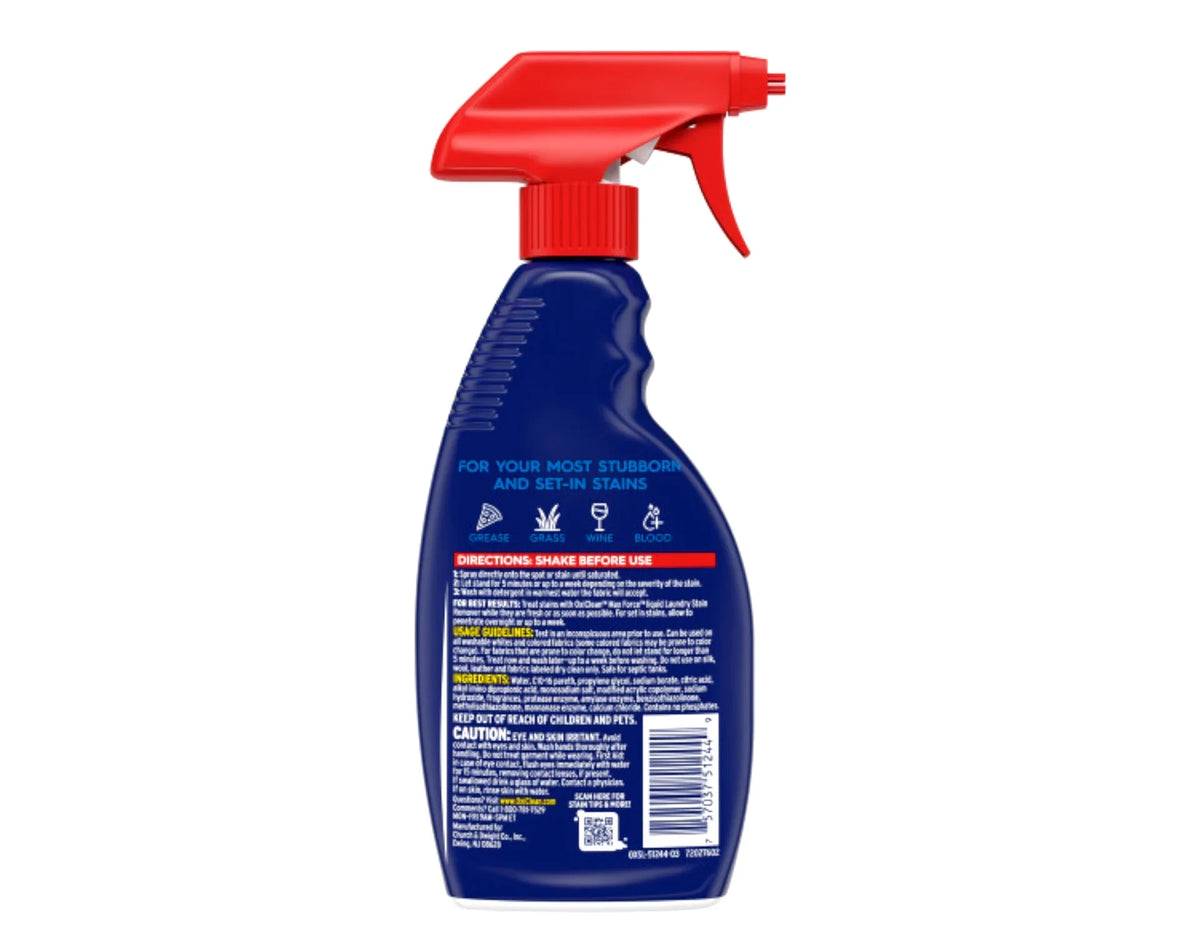 OxiClean Max Force Laundry Stain Remover Spray, 12 fl oz - Pack of 6