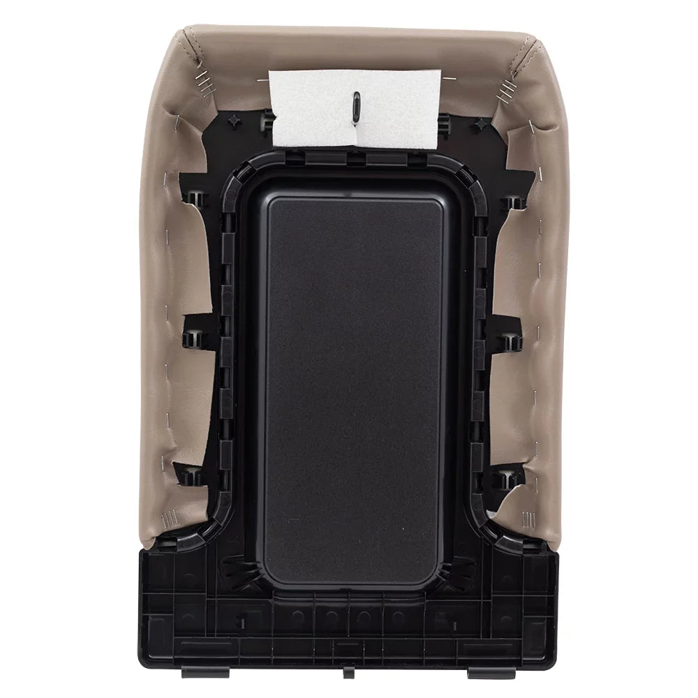 Brock Replacement Tan Center Console Lid Repair Kit appropriate with 2001-2006 Silverado Sierra Pickup Truck Tahoe Yukon & XL 19127366