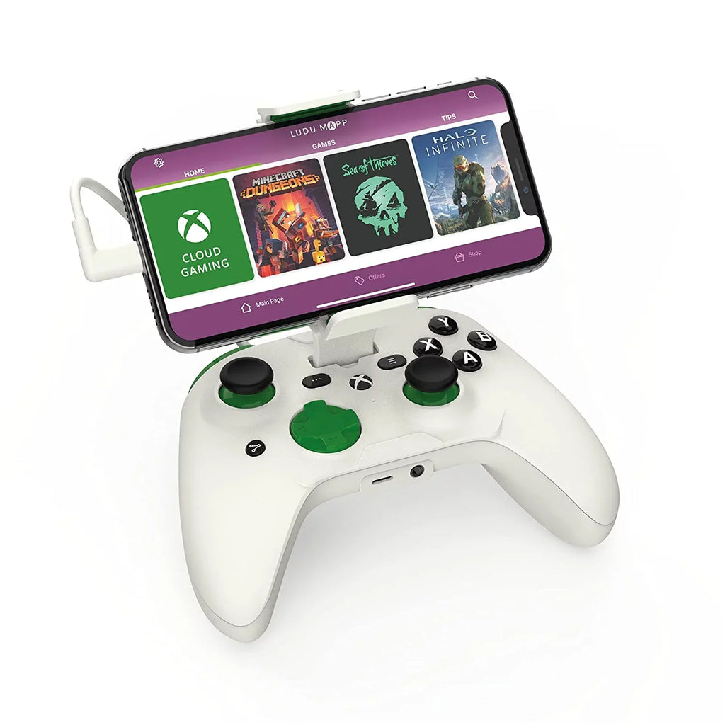 RiotPWR - Cloud Game Controller for iOS (Xbox Edition) - White With Cleaning Electric kit Bolt Axtion Bundle Used