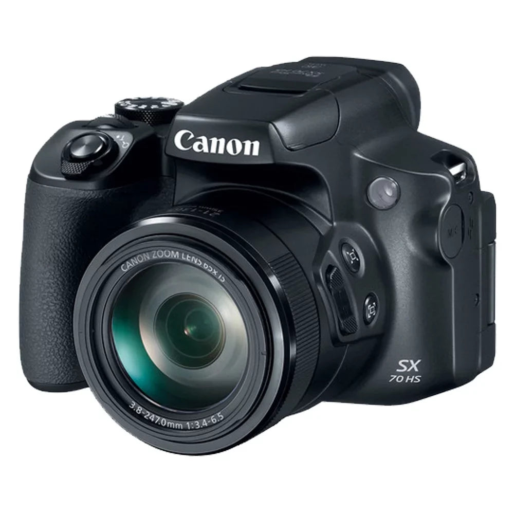 Powershot SX70 20.3MP Digital Camera with  LP-E12 Battery and 64GB SDXC Memory Card