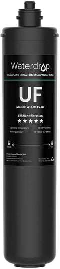 Waterdrop WD-RF15-UF liquid Filter, Replacement 15UA-UF Under Sink aqua Filtration System, 0.01 Micron, 16000 Gallons High Capacity