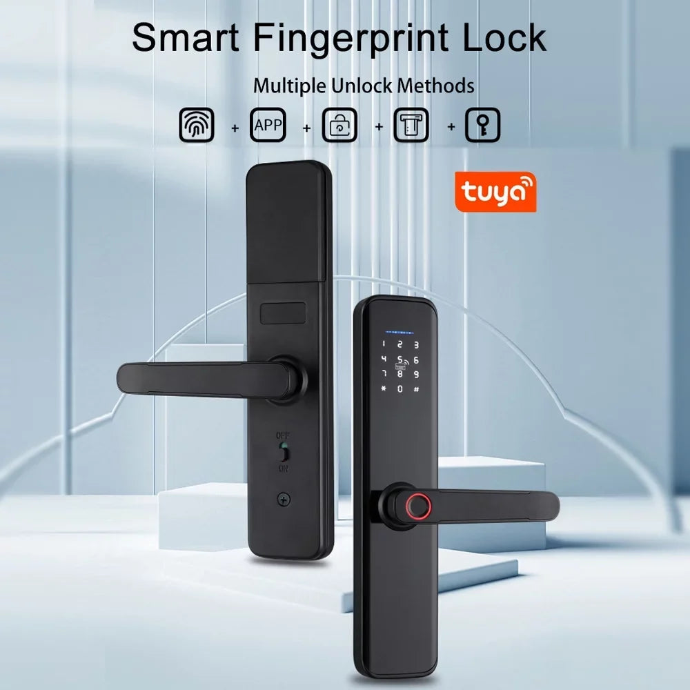 Dcenta WAFU Smart Lock Fingerprint Door Lock with Handle Deadbolt Key Attributes suitable with APP