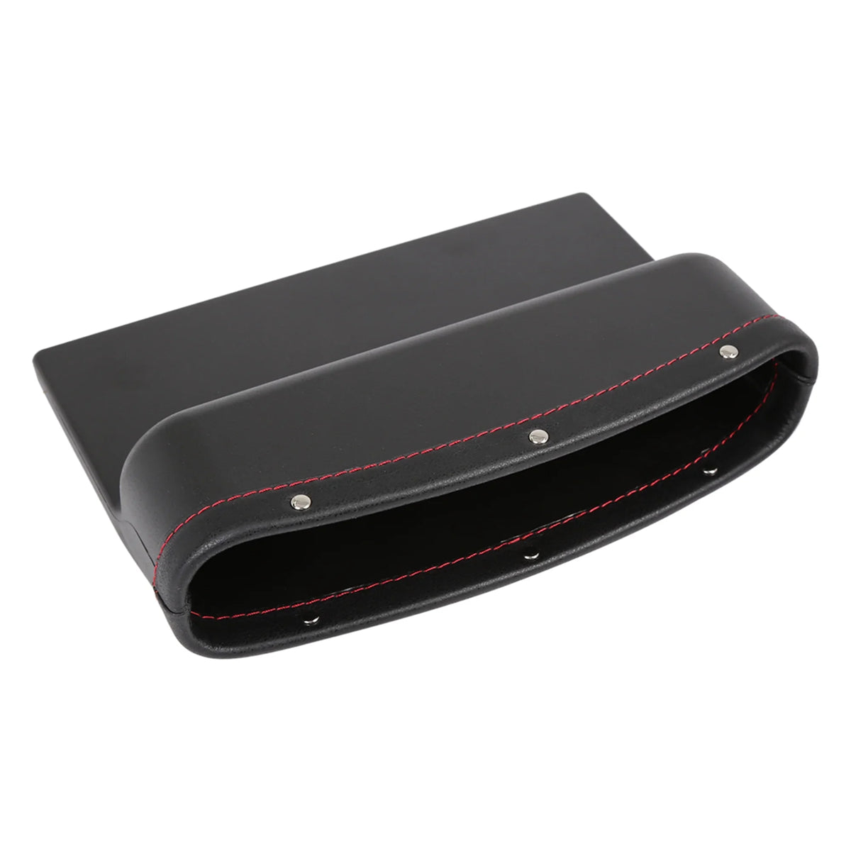 4pcs Black Red Car Seat Crevice Storage Driver Passenger Side Gap Box