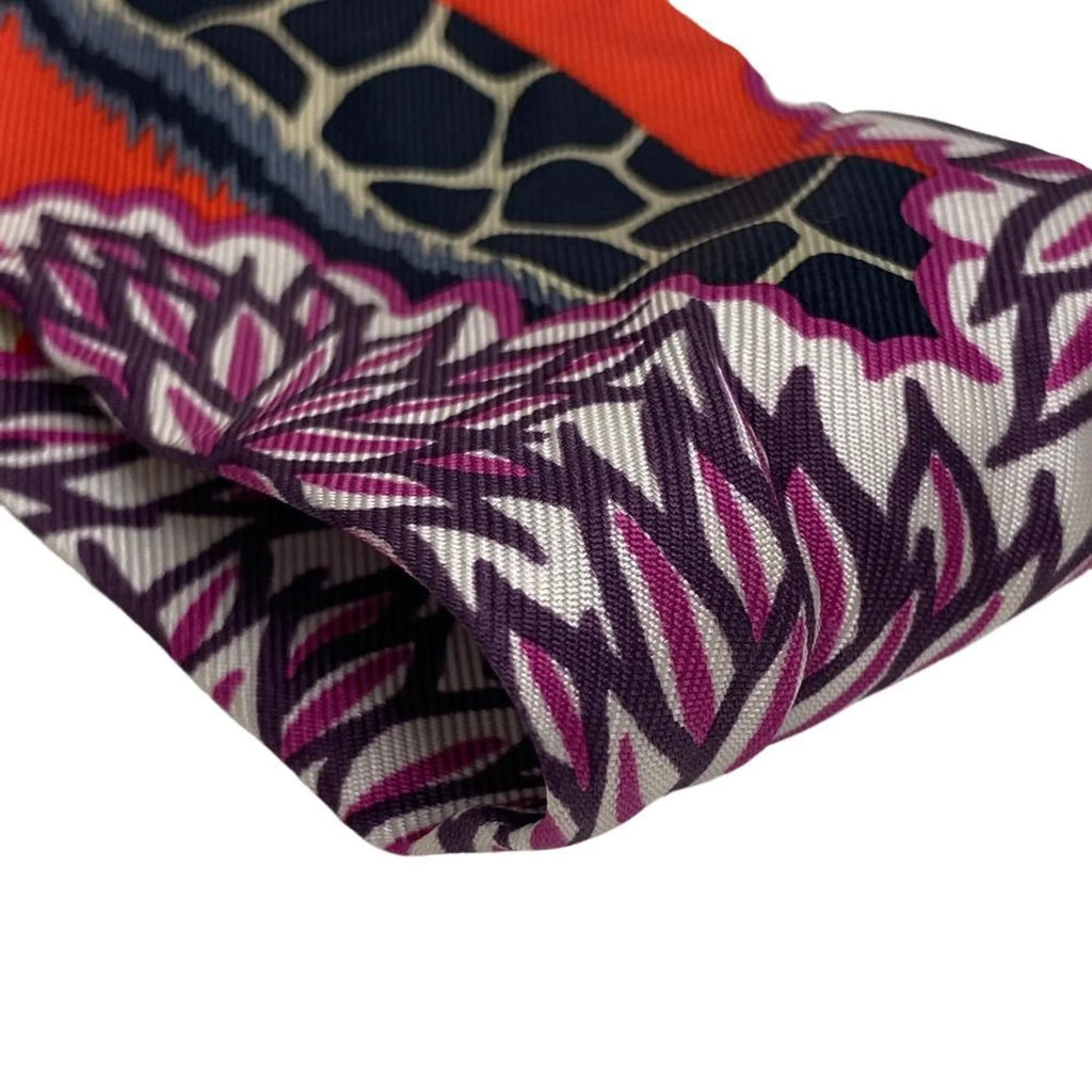 Pre-Owned HERMES THE THREE GRACES Three Graces Scarf Orange Ladies (Fair)