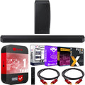 HW-Q900A 7.1.2ch Soundbar w/ Dolby Atmos / DTS:X (2021) HW-Q900A/ZA with Wireless Active Subwoofer Bundle with Extended Protection Plan + 2x Deco Gear HDMI Cables + Streaming Software Kit