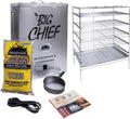 Smokehouse Products Big Chief Top Load Smoker, Silver, 27.06" L x 12.50" H x 18.25" W