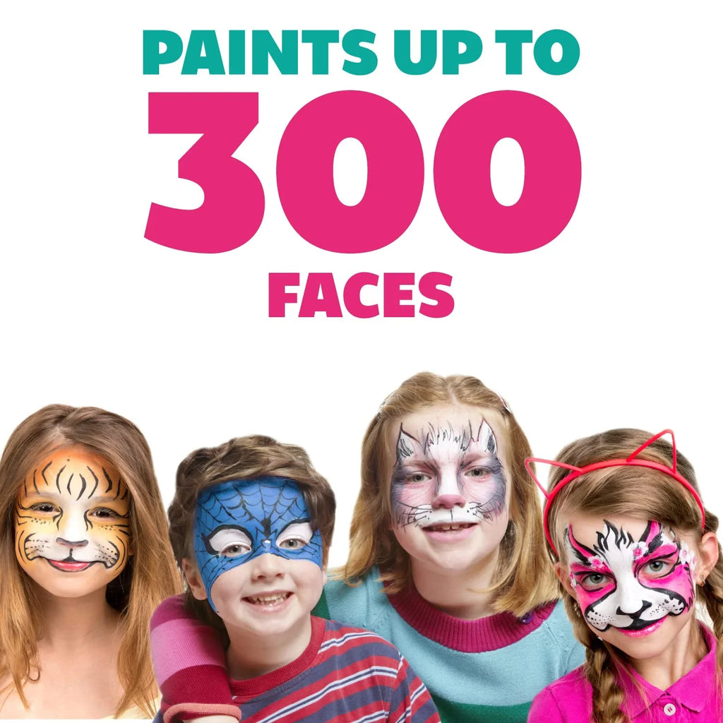 Black And White Face Paint Set, Safe Non Toxic Professional Face & Body Painting Kit For Kids Party, Adults, Cosplay, moisture Activated Paints Special Effects Makeup