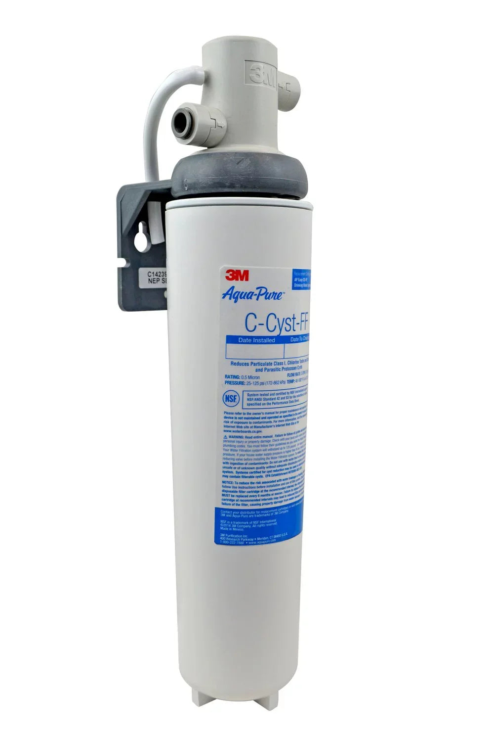 3m Aqua-Pure liquid Filter System,0.5 micron,15 1/8" H  5609223