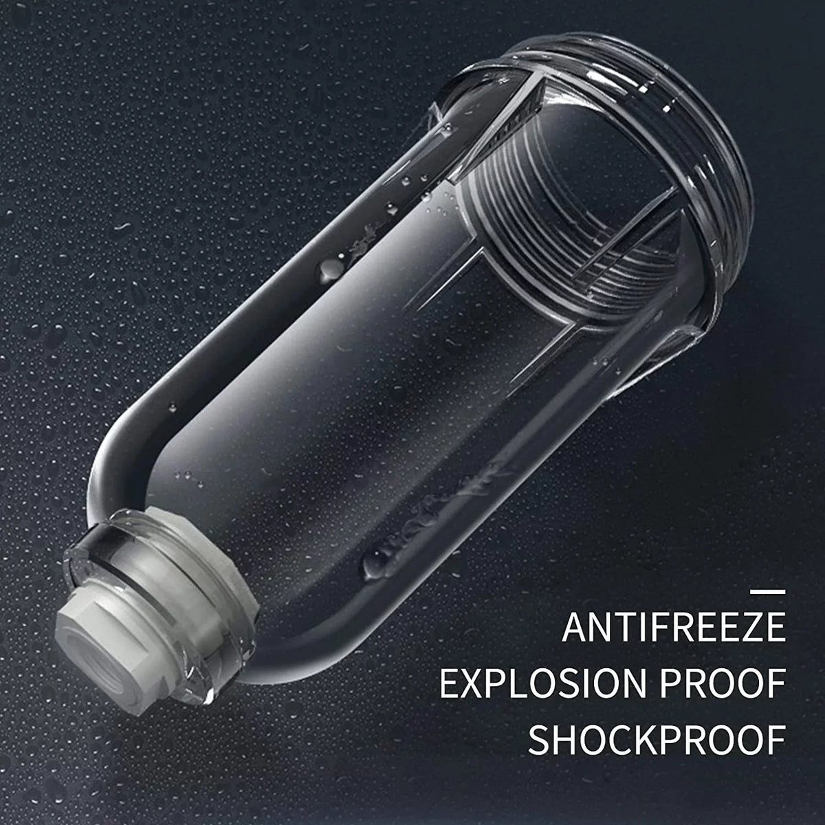 Roastove Spin Down Sediment moisture Filter, Pre-Filter for Whole House, Contains Two 3/4" Push-to-Connect Fittings, Rated at 50 Micron