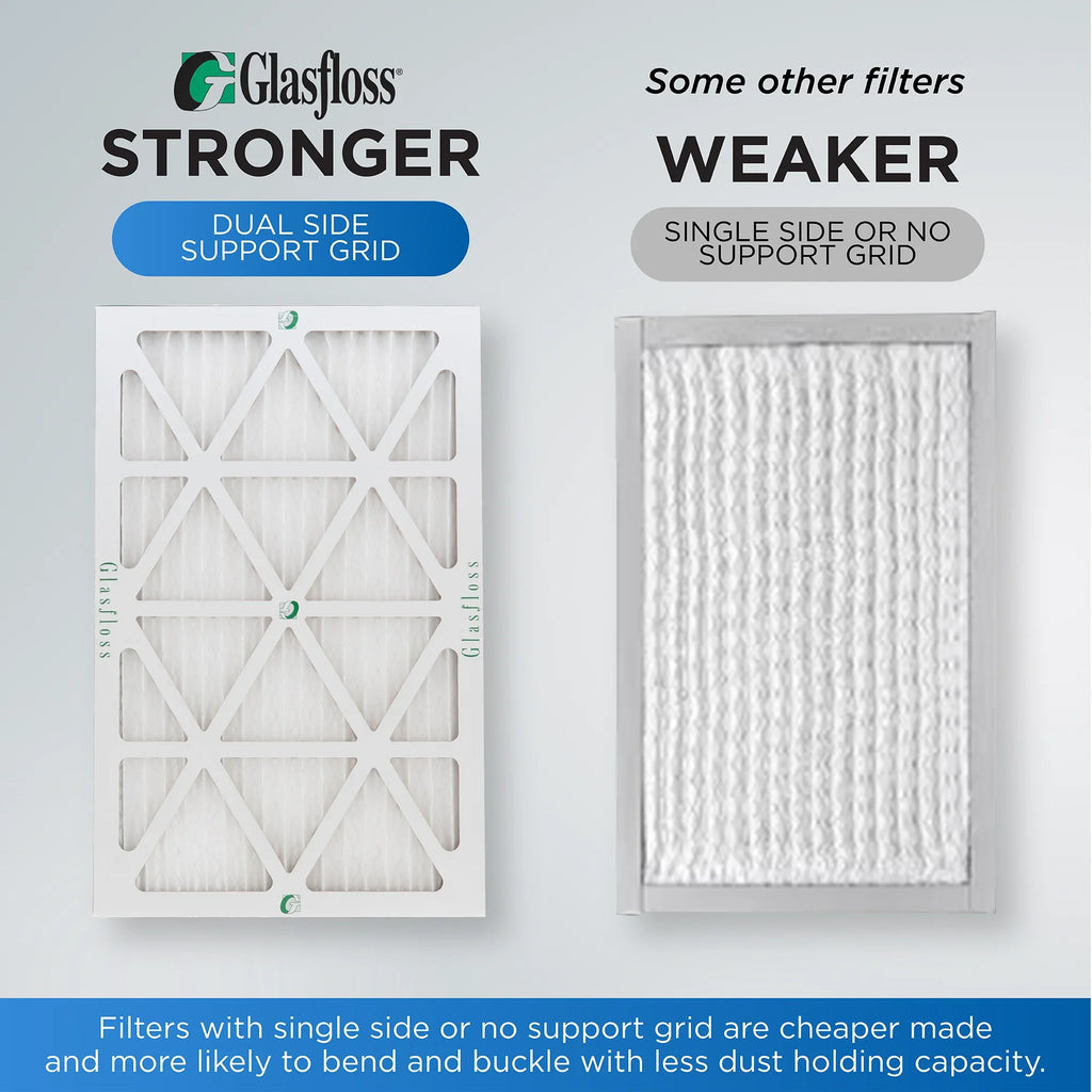 Exact Size: 19-3/8 x 23-3/8 x 3-3/4. Box of 4. Glasfloss ZL 20x24x4 MERV 10 Pleated AC Furnace Air Filters