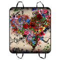 GCKG Wallpaper Stars Flowers Heart Emotions Colorful Pet Car Seat wrap Dog Car Seat Mat Hammock Cargo Mat Trunk Mat For Cars Trucks and SUV 54x60 inches