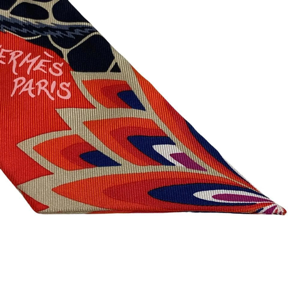 Pre-Owned HERMES THE THREE GRACES Three Graces Scarf Orange Ladies (Fair)