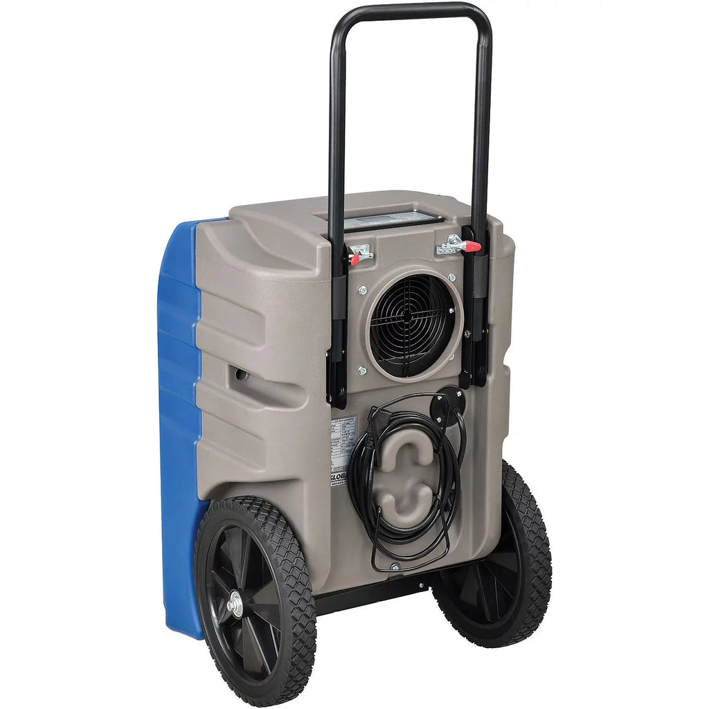 Global Industries  Dehumidifier Commercial Grade Refrigeration 145 Pints Day Dehumidification with liquid Pump - Blue
