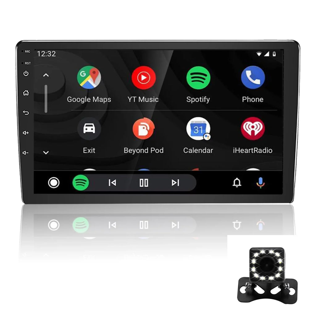 Binize Double Din Car Stereo appropriate with  CarPlay&Android Auto 9 Inch Android 10 Touchscreen Car Radio with Backup camera, Bluetooth,SW control, GPS Navigation