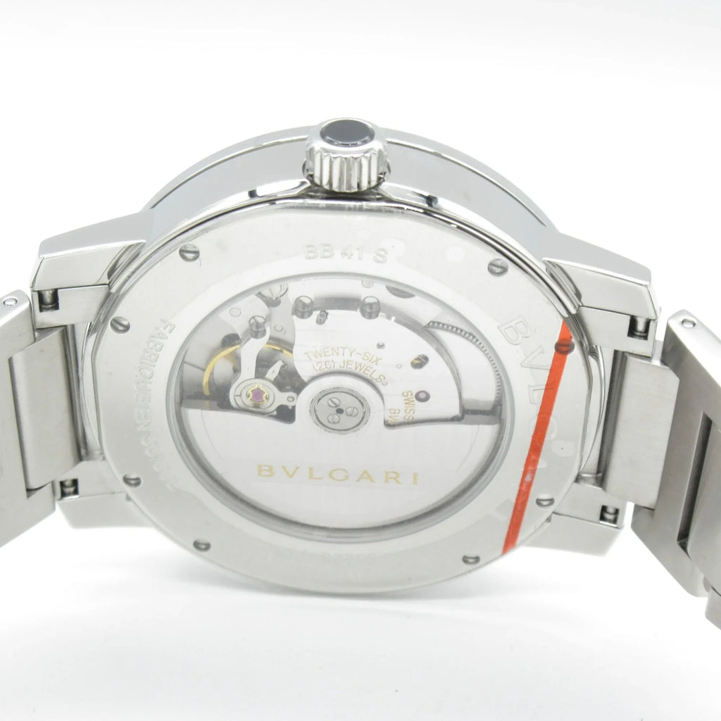 Pre-Owned BVLGARI Bvlgari Bvlgari Wrist Watch Watch Wrist Watch BB41S Mechanical Automatic White  Stainless Steel BB41S (Good)