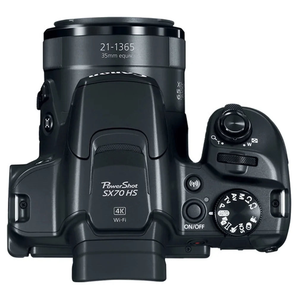 Powershot SX70 20.3MP Digital Camera with  LP-E12 Battery and 64GB SDXC Memory Card