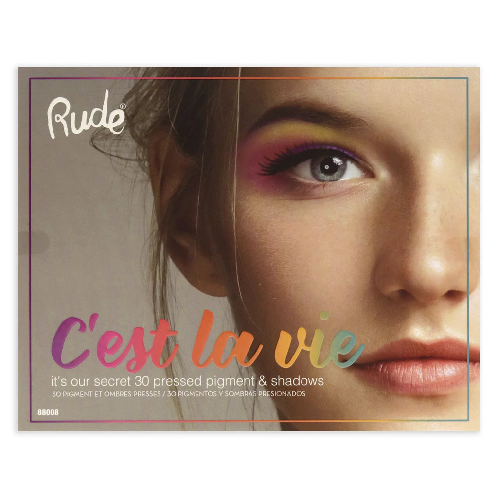 Rude Cosmetics Cest La Vie 30 Eyeshadow Palette , 1.13 oz Eye Shadow