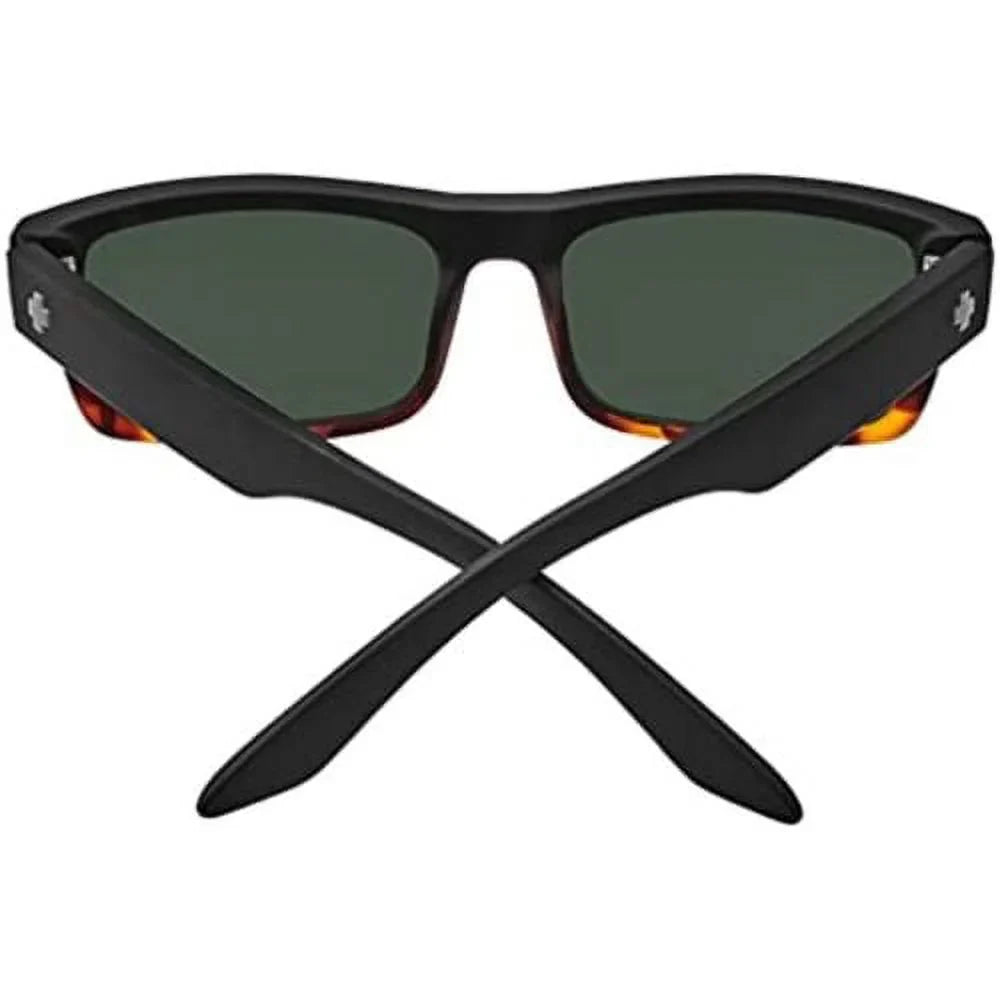 SPY Men Sunglasses Discord Lite Matte Black Tortoise Fade Gray Green Polarized