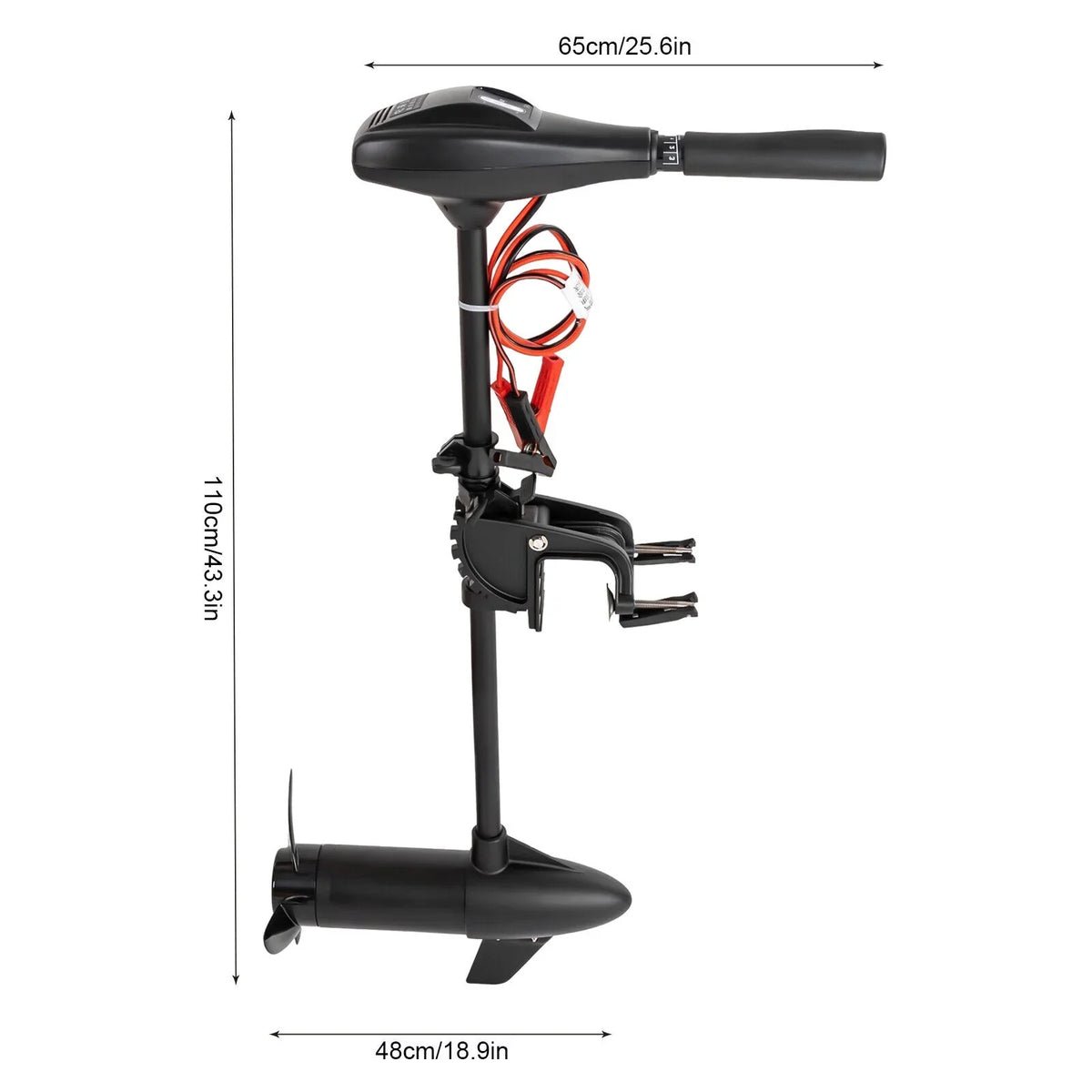 Miumaeov 12V 58LBS Electric Thrust Trolling Motor Outboard Motor Heavy Duty craft Engine